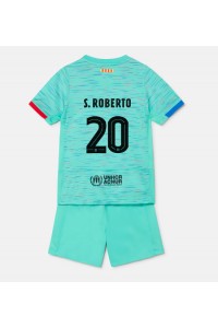 Fotbalové Dres Barcelona Sergi Roberto #20 Dětské Třetí Oblečení 2023-24 Krátký Rukáv (+ trenýrky)